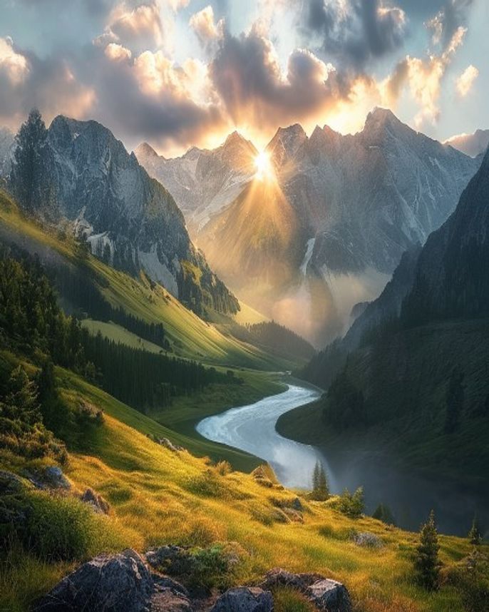 Mountain Landscape Background