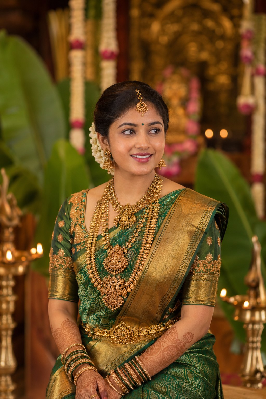 South Indian Bride AI Edit