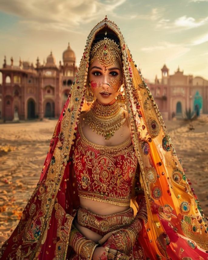 Rajasthani Bride AI Edit