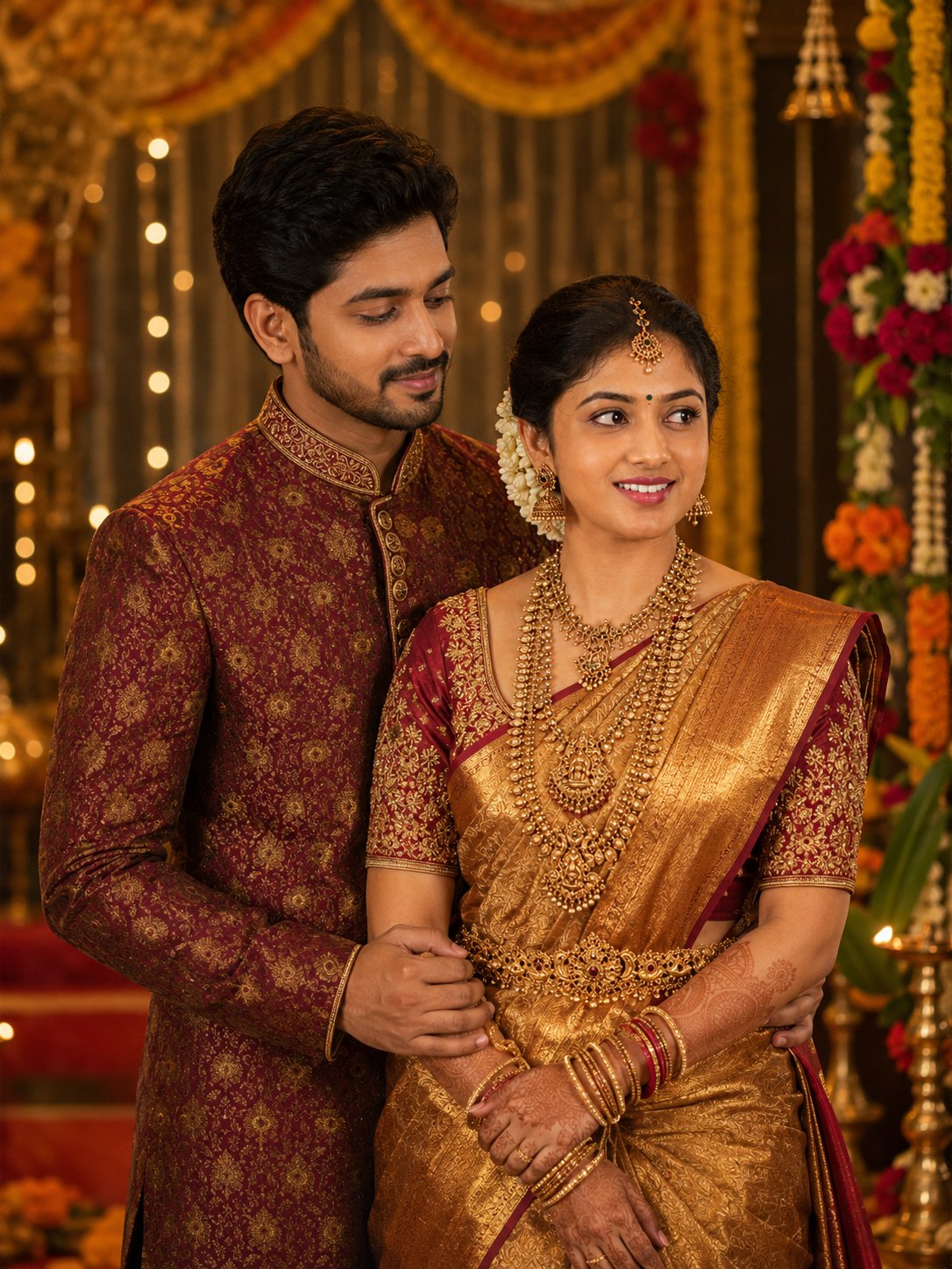Traditional Indian Couple AI Edit