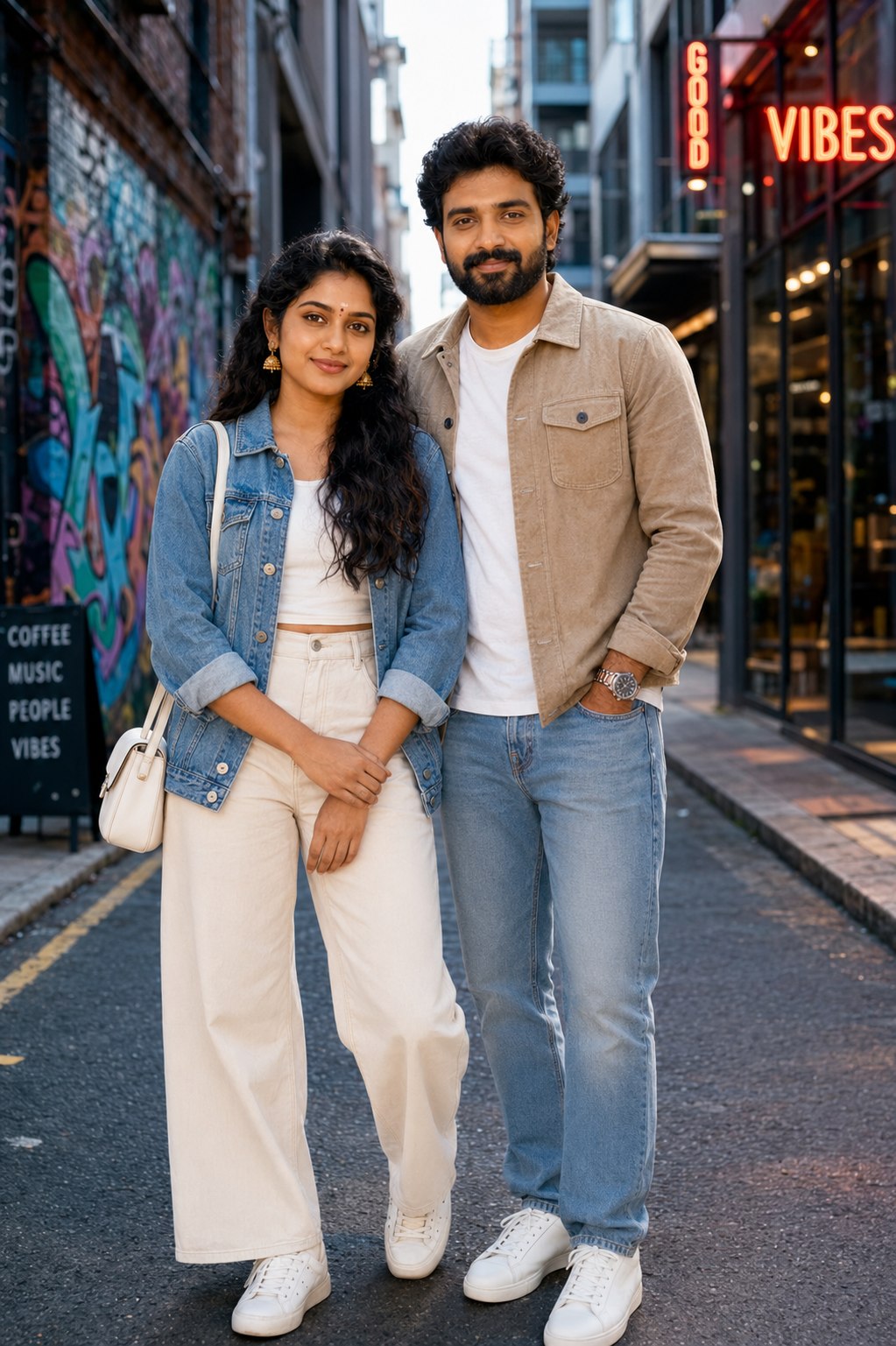 Street Style Couple AI Edit
