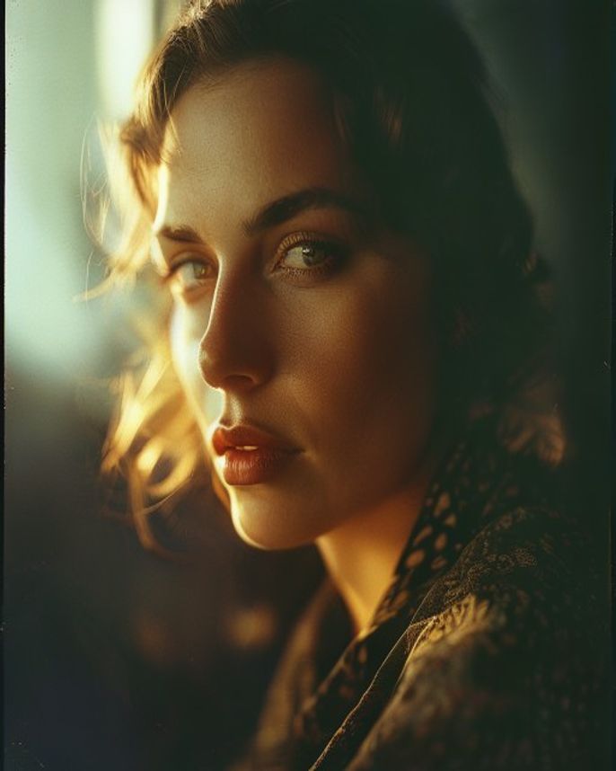 Film Grain Vintage Portrait