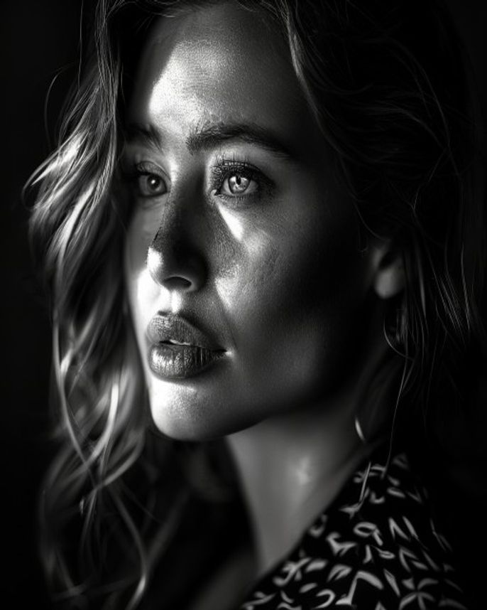 Black & White Artistic Portrait