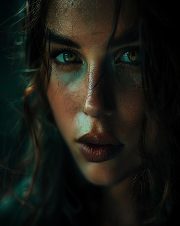 Moody Dark Portrait
