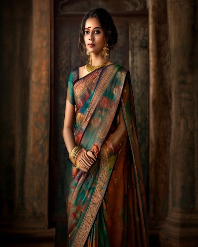 Banarasi Saree Heritage Look